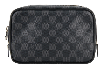 Louis Vuitton Toilet Pouch PM, &pound;395, Accessories, Black, Canvas, Front view